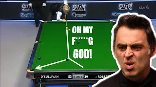 A Shot like this is very rare to see! O'Sullivan vs Robertson!