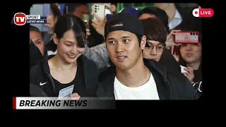 Shohei Ohtani and Mamiko Tanaka Power Couple's Arrival for MLB Opener in South Korea