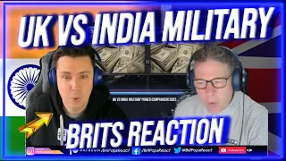 UK vs INDIA Military Power Comparison 2022 - Brits Reaction! 🇬🇧 🇮🇳