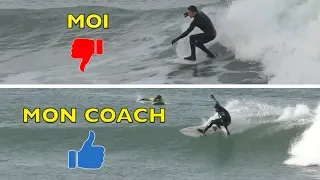 JE ME FAIS COACHER EN SURF ! (Y A DU BOULOT !)