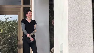 Laura Jane Grace being presented the key to the city of Gainesville - #againstme #laurajanegrace