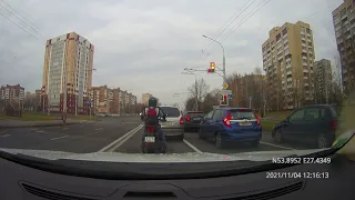 Driving in Minsk / Езда по Минску / Язда па Мінску 04/11/2021 (timelapse 4x)