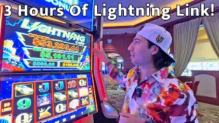 Over 3 Hours Of Lightning Link Slot Spins And Wins!