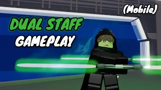 SABER SHOWDOWN DUAL STAFF GAMEPLAY | MOBILE