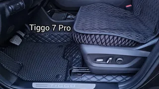 3Д Коврики Chery Tiggo 7 Pro от Avto-akcesuar - (Премиум) Черные с черной строчкой + Eva коврики
