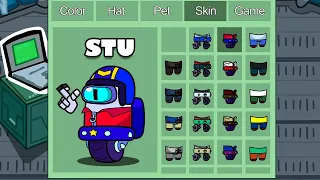 STU in Among Us ◉ funny animation - 1000 iQ impostor