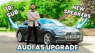 How We Installed 10" Sub and Speakers + Sound Test - Audi A5