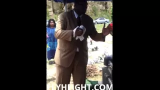 Black Guy Throws Dove at Funeral