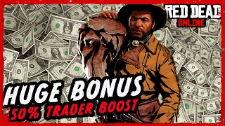 HUGE BONUS - Red Dead Online Weekly Drip Feed Brings 50% TRADER BOOST