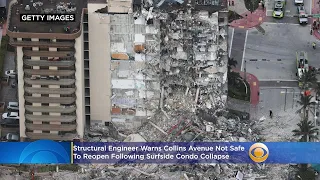 Structural Engineer Warns Collins Avenue Not Safe To Reopen Following Surfside Collapse