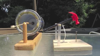 Solar Powered Toy Hammer-solar motor-no electric = Homemade Science with Bruce Yeany