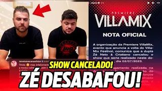 URGENTE: Zé Neto e Cristiano CANCELAM show no Villa Mix Goiania! Zé desabafa!