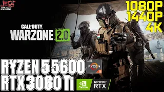 Call of Duty: Warzone 2.0 | Ryzen 5 5600 + RTX 3060 Ti | 1080p, 1440p, 4K benchmarks!