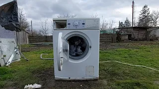 washing machine destruction