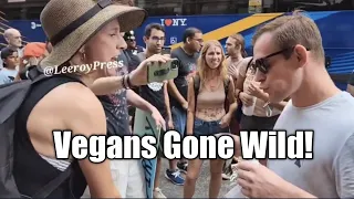 Vegans Losing Their Minds at Man Eating Shish Kabob