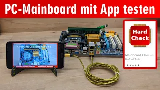 German High Tech App ⭐️ PC Mainboard Test with App and Smartphone for Defects