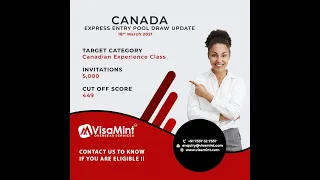 Canada Express Entry Pool Draw Updates | VisaMint Overseas Services | Draw #179 | Immigration