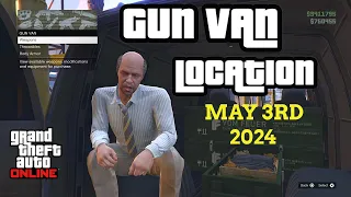 Gun Van Location Today | MAY 3RD 2024 | GTA 5 ONLINE | RARE GUNS IN STOCK!!!!