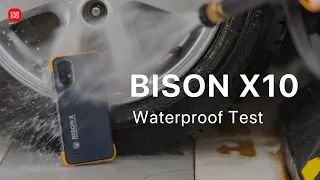 UMIDIGI BISON X10 VS High-pressure Water Gun: Waterproof Test