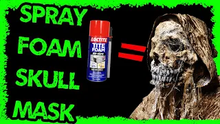 spray foam skull mask