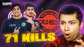 ROLEX REACTS to 71 KILLS WORLD RECORD | PUBG MOBILE | BGMI