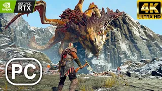 GOD OF WAR PC Dragon Boss Fight Gameplay RTX 3090 4K ULTRA HD