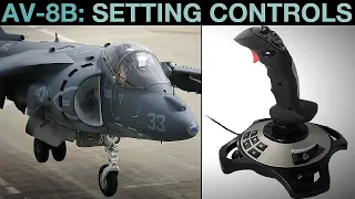 AV-8B Harrier: Setting Joystick HOTAS Controls Tutorial | DCS WORLD