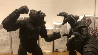 Godzilla ultima vs king kong stop motion