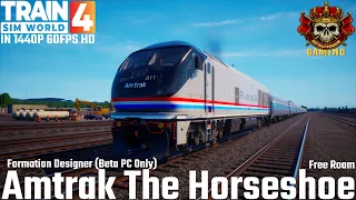 Amtrak The Horseshoe - Formation Designer - Free Roam - Horseshoe Curve - Train Sim World 4 #tsw4