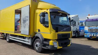 V744 Volvo FL 250 4x2 Daycab Euro6 - Gesloten Bak 6M - Laadklep 2000KG - Zijdeuren - 03/2025APK