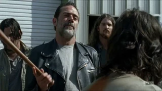 The Walking Dead 7x03-Negan and Daryl face off(Daryl almost lucilled) Season 7 Ep3