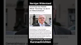 Harald Kujat über Merkels "Minsk"-Täuschung: "Ja, das ist ein Völkerrechtsbruch"