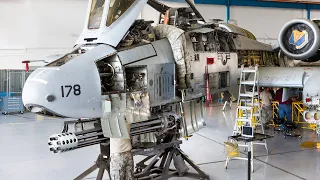 Servicing and Feeding the Monstrously Powerful A-10 Gatling Gun: GAU-8