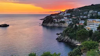 Relaxing Walk from Ulcinj Long Beach to Small Beach Nature 4K