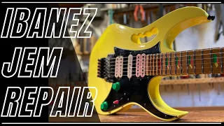 Ibanez JEM 777 DY Vintage Guitar repair/ Restoration/ Tutorial/ DIY/Luthier Workshop Skills/ Ep.13