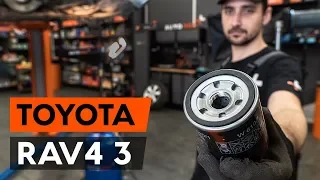 How to change oil filter and engine oil on TOYOTA RAV 4 3 (XA30) [TUTORIAL AUTODOC]