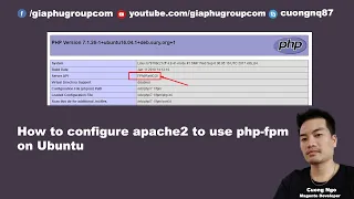 How to configure apache2 to use php-fpm on Ubuntu