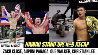 Hawaii MMA Weekly Recap - Zach Close, Puni Pagaoa, Quran Walker and Christian Lee