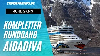 AIDAdiva - Kompletter Rundgang mit Infos - AIDA Diva - Kreuzfahrt - Tour - Schiffsrundgang