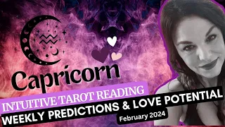 CAPRICORN “A WEEK FULL OF SURPRISES!” 😃🥂🥳FEBRUARY 2024 LOVE TAROT