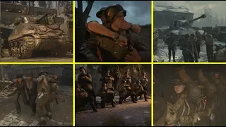 Call of Duty WWII - War Mode All Cutscenes - Base Game + ALL DLC