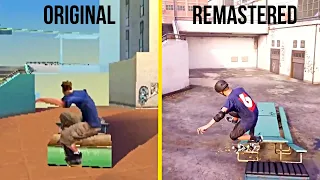 Tony Hawk's Pro Skater 1 and 2 Remaster Vs Original Graphics Comparison