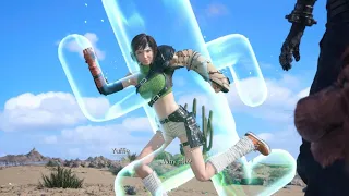 FINAL FANTASY VII REBIRTH Cute Yuffie trying to resist the Cactuar 🌵 Pose