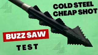 COLD STEEL CHEAP SHOT BUZZSAW 125 gr Broadhead Test