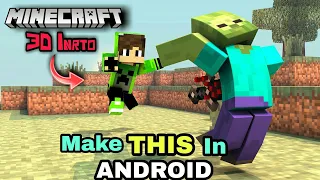 Very Easy Way To Make Minecraft 3D Intro In Android | MINER CRAFTS
