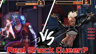 Buffed Nebula Vs Horsemen Storm - Who's The real Shock Queen! - marvel contest of champions