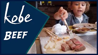 Kids Try $200 A5 Kobe Beef Steak in Kobe, Japan