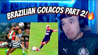 REACTING to 50 CRAZY Goals in Brazilian Football 2021 🔥 Part 2