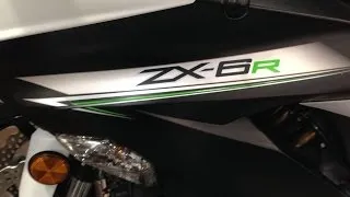 Awesome 2014 Kawasaki Ninja ZX-6R Super Bike Walkaround