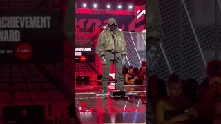 Kanye West made a suprise appearance at the 2022 BET Awards